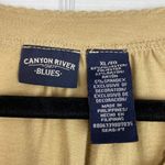 Canyon River Blues  Tan Long Sleeve Top Button V-neck Size XL Photo 2