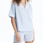 Stars Above  Button Down Blouse Stripe Short Sleeve Collared XS Photo 0