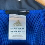 Adidas Women’s Black Blue White Zip Up Sport Athletic Jacket L Photo 3