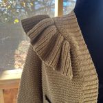 Madewell Ruffled Sleeve Olive Green Open Cardigan Size XS Photo 5