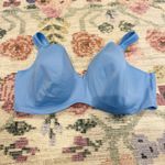 Cacique  Womens Lightly Lined Blue Bra Size 42DDD Full Coverage Comfort Photo 1