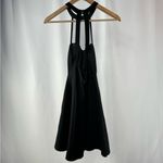 Lulus High Neck Mesh Skater Mini Dress in Black Size Small Photo 5