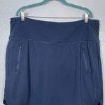 Athleta Women Plus Size 2X Navy Blue Fairway Golf Skort 18" Skirt Pockets Lined Photo 2