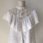 Urban Outfitters UO Bluebell Ruffle Button-Down Blouse Photo 4