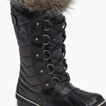 Sorel  Womens Boots Size 7.5 Tofino Black Quilted Waterproof Faux Fur Black Snow Photo 0