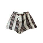 IRO  Tolie Pleat Front Short‎ Stripe High-Waist Shorts Photo 6