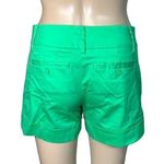 New York & Co. Womens Dress Shorts Cuffed Bright Green Summer Lightweight Sz 0 Photo 4