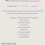 NEW NakedCashmere Tory Cashmere Open Cardigan Cloud Blue Size L Photo 11