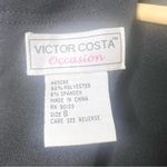 Vintage Victor Costa Occasions Black Velvet Sleeveless Dress Size Small Photo 3