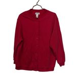 Drapers & Damons Shirt Womens XL 1X Long Sleeve Button Up Retro Pockets Red READ Photo 1