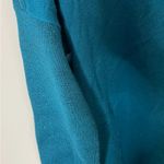 Lilly Pulitzer Cobo Boatneck Sweater L/S Pullover Teal Pockets 3/4 Sleeves XS Photo 2