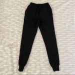 Good American Black High Waisted Jogger Slim Drawstring Sweatpants Sz 1 / S Photo 12