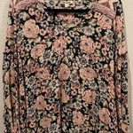 Billabong V-Neck Multicolor Long Sleeve Floral Mini Dress Photo 0