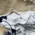 360 Sweater Italian Yarn fringe tank top NEW White Photo 6