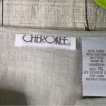 Cherokee Size XL Very Light Green Tone/Tint w/Embroidered Flowers Button… Photo 6