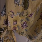 Charter Club ‎ Womens 100% LINEN Plus Size 2X Luxury Yellow Floral Shirt Top Cute Photo 5