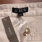 J.Crew  Textured Denim Patch Pockets‎ Gold Buttons Mini Skirt in Ecru Size 27 Photo 14