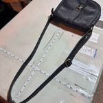 Vegan Leather embossed Adjustable Strap Purse Crossbody Sling Bag Black Small Photo 14