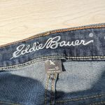 Eddie Bauer  Womens 10 Slightly Curvy Skinny Ankle Blue Jeans Geometric Photo 3