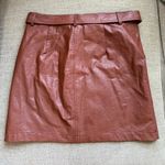 Shinestar  Brown Leather Skirt Photo 1