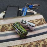 Animal Print Mini Crossbody Travel Pouch – Handmade & Versatile! NEW with tags Tan Photo 4