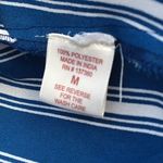 Moon Orchid Like New M Medium  Stripe Crop Top Shirt Tie Long Sleeve Formal Shirt Photo 7