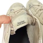 P448 Thea Platform Sneakers White Leather Metallic Heel Size 38/ US 7.5/8 Photo 6