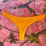 White Fox Boutique yellow orange gold ribbed high waisted bikini bottoms Photo 6