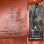 Kyodan Coral Orange Ottoman Mock Neck Crop Top Medium New Photo 2