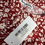 Reformation NWT Laylin Floral Red White Mini Dress Size 0 Flower Girl Boho Photo 9