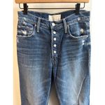 MOTHER Superior The Pixie Tomcat Ankle Jeans 27 Boho Distressed layered timeless Blue Photo 2