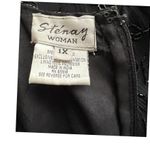 Vintage 80’s 100% Silk Jet Black Beaded Stunning Tiered Skirt Dress. Size 1X Photo 6