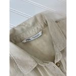 ZARA Beige Short Sleeve Button-Down Shirt & Pullover Sweater Womens Bundle S Photo 4
