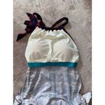 Athleta ‎ Halter Maxi Dress Sleeveless Casual Purple Red Print S Photo 5