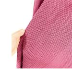 Lucky Lotus Burgundy Cardigan Sweater Sz L Mesh Waterfall Open Front Long Sleeve Red Size L Photo 5