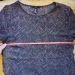 Forever 21  black & mauve chevron dress top Photo 1