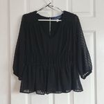 Francesca's Francesca’ s polka dot textured blouse Photo 0