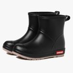 Samsraber Women's Low Rain Boots, Black, Size Women US11/ EU43, Men 9.5 Black Photo 1
