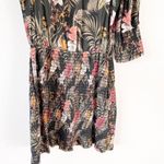 Rebecca Minkoff Floral Geneva Smocked Mini Dress in Green Multi Photo 4