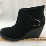 Very Volatile Black Suede Booties 7.5 Photo 4