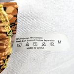 SheIn Yellow Black Animal Print Triangle String Padded Bikini Top Swimwear Medium Photo 4