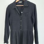 Lacausa XS Sustainable Organic Cotton Boho Pocketed Jumpsuit in Black Photo 1