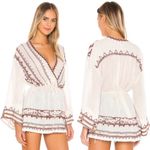 Free People  Saffron Embroidered Tunic Top Photo 1