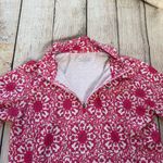 Vineyard Vines ‎ Performance Sz Large Pink White Medallion Quarter Zip Pullover Photo 7