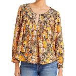 Free People Cool Meadow Floral Printed Top, M Photo 0