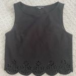 Blvd Scalloped Bottom Crop Top Photo 0