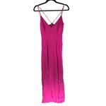 Manning Cartell Facetime Slip Gown Fuchsia Dress Spaghetti Straps Open Back US 8 Pink Photo 4