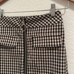 Urban Outfitters  Marsha Gingham zip front Mini Skirt Photo 2
