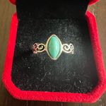 Elegant Silver and Turquoise Ring Photo 1