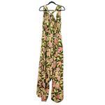 Agua Bendita x Target Peony Botanical Print Jumpsuit Size 3X Yellow Olive Floral Photo 3